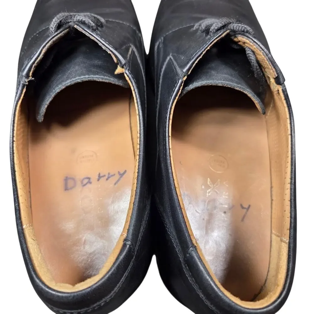 Geox Federico Mens Size 10‎ Black Casual Classic Leather Lace Up Oxford Shoes